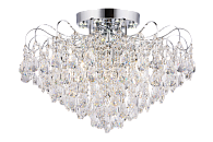 Люстра Ø650 x H470, мм, 8*40W (320W) + 8*3W (24W), CHROME (ХРОМ) Rilon 1502/8+8 CR