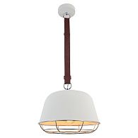 Подвесной светильник Lussole Loft GRLSP-8043, диаметр 33 см, белый