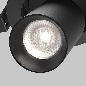 Встраиваемый светильник 12 8 см, LED*7W, 4000K, Maytoni FOCUS LED 50° C071CL-7W4K-B, Черный, вр 8,5 см