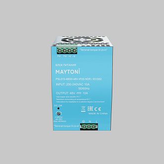 Блок питания 48V 480W к светодиодной ленте Led Strip 831002 8,6*12,5*-11,4 см, Maytoni 831002, Серебро