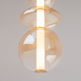 Подвесной светильник 20*20*387 см, LED, 36W, 3000К, Maytoni Futuro MOD307PL-L36BS3K латунный