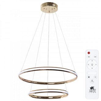 Светильник 60 см, 70W, 3000-6000K, Arte Lamp Meridiana A2198SP-2GO, золото