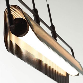 Подвес линейный 99*11*150 см, 1 LED*35W, 3000 К, Odeon Light Liner, черный 5056/35LA