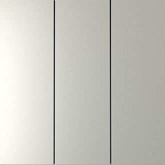 Выключатель встраиваемый Voltum S70 трехклавишный 10А, сталь пластик Soft touch VLS030105