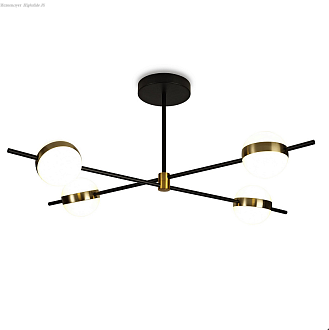 Светильник потолочный LED Mantra Tibet 7162, 32W LED, 3000K, черный