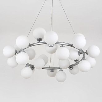 Подвесной светильник 80*30/120 см, 25xG9 MODESTYLE MS.6033.25 SL серебро