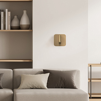 Настенное бра Maytoni Ios 176 C175-WL-01-6W-MG, 9W LED, 3000K, матовое золото
