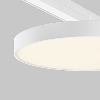 Уличный трековый светильник *25,6*-6,4 см, *LED*25W, 3000K, Maytoni Outdoor Zon IP O-TR01-1-F-25WW3K, Белый