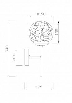 Бра Maytoni Ligero MOD061WL-01CH, хром