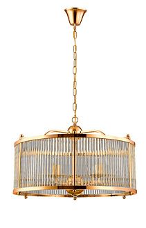 Люстра 60 см, Crystal Lux TADEO SP6 D600 GOLD/TRANSPARENTE Золото