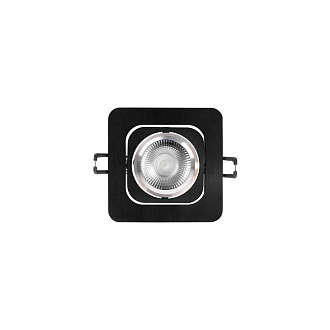 Встраиваемый светильник 10*10*2,5 см, GU10 LOFT IT Trick 10342 Black черный, вр 7,5 см
