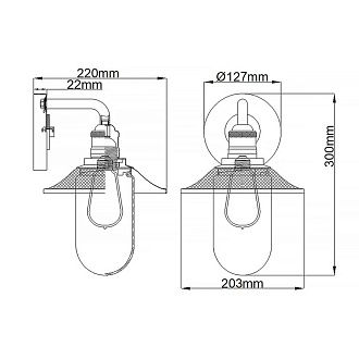 Бра для ванных комнат Hinkley, Арт. QN-RIGBY1-BATH-PC