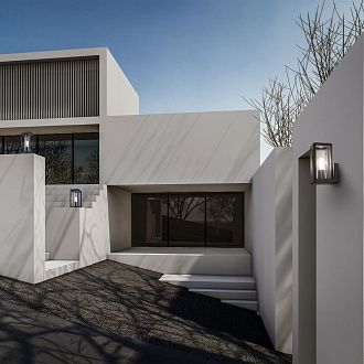 Уличный светильник 12*14,9*24,1-24,1 см, вр  см, 1*E27*20W, K, Mantra Nevada MAN8899, темно-серый