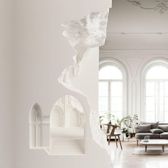 Гипсовый светильник 22 см, Loft IT Antique 10355C, белый