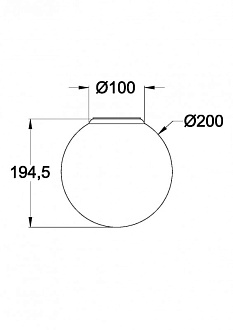 Светильник 20 см, Maytoni Basic form MOD321WL-01W3, белый