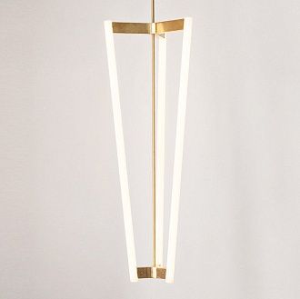 Люстра на штанге Michael Anastassiades TUBE CHANDELIER 71*41*41 см, 3*LED*5W, ImperiumLoft 40.2138-0, Латунь