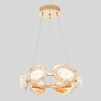 Светильник 40 см, 48W, 3000-6000K, Crystal Lux FELICIDAD SP48W LED, золото