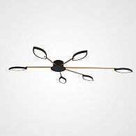 Потолочная люстра DAGGRY 6 140*140*9 см, 6*LED*12W, 3000K, ImperiumLoft DAGGRY01, Чёрный, Золотистый, Серебристый