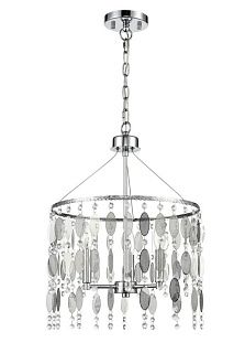 Подвесная люстра Vele Luce Grace VL4093P03, диаметр 38 см, хром