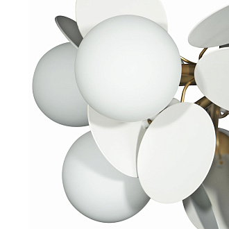 Подвесная люстра Loft IT Matisse 10008/10 white, диаметр 67 см, золото-белый