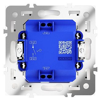 Выключатель встраиваемый Voltum S70 одноклавишный 10А, кашемир пластик Soft touch VLS010103