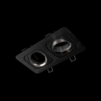 Встраиваемый светильник 18*10*2,5 см, GU10 LOFT IT Trick 10342/2 Black черный, вр 15,5*8,5 см