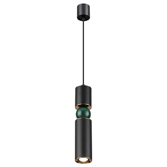 Подвесной светодиодный светильник Odeon Light Sakra 4075/5L черный, диаметр 6.5 см