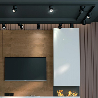 Светодиодный светильник 10 см, 25W, 4000K, Novotech Groda 358787, черный