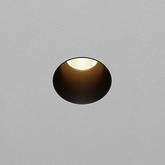 Встраиваемый светильник 9*10 см, вр 6 см, *LED*10W, 3000K, Maytoni Dip DL120-10W-3K-TRS-B, Черный