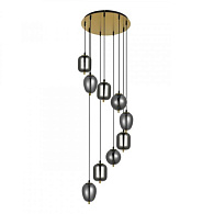 Подвесной светильник 50*300 см, 8*E14 медный Arte Lamp Freddie A2231SP-9PB