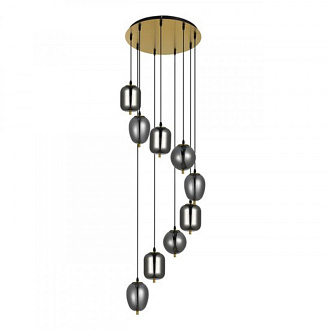 Подвесной светильник 50*300 см, 8*E14 медный Arte Lamp Freddie A2231SP-9PB