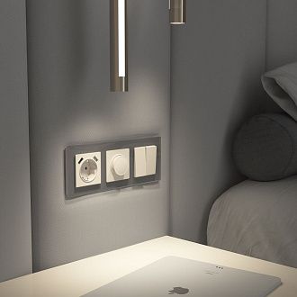 W1142062 Диммер, айвори матовый Werkel, 4690389191947