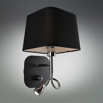 Бра 22*18*30 см, 2*E14, 40W, Omnilux Omnilux 626 OML-62611-02, черный