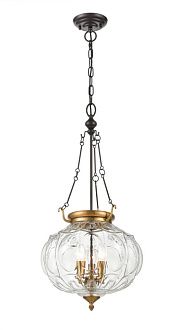Подвесной светильник  35*160 см, 3*E14 коричневый, бронза Vele Luce Helen VL4266P13