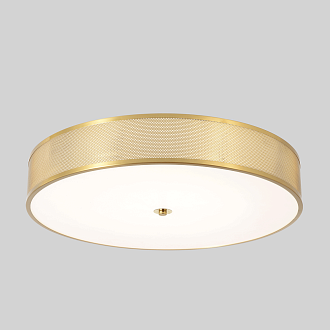 Светильник потолочный *60*10- см, *LED*40W, 3000-6000K, Crystal Lux Button BUTTON PL40W LED, Латунь