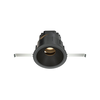 Встраиваемый светильник 8,3*7 см, LED*10W, 3000 К, Wise DL057-10W3K-B Maytoni Downlight, Черный, вр 7,8 см