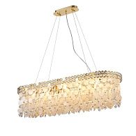 Люстра L1000 x W300 x H260(1200), мм, 10*40W (400W), H GOLD (Золото) NewRgy NW095-L1000*W300*H260(1200) H GOLD