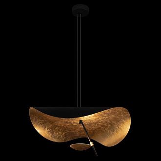Подвесной светильник 55 см, 13W, 3000K, LOFT IT Pallium 10479/600, черный