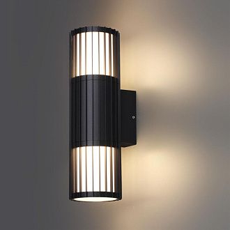 Уличный фасадный светильник 12,5*9,5*31- см, 2*E27*25W, Novotech Costas NOV370992, черный
