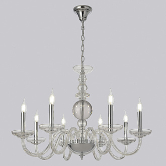 Светильник 80 см, Crystal Lux ARABESQUE SP8 CHROME, хром
