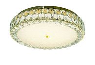 Люстра Ø600 x H130, мм, 160W 3000-6000K, GOLD+CLEAR (Золото + Прозрачный Хрусталь) NewRgy 6076E/160W GOLD+CLEAR