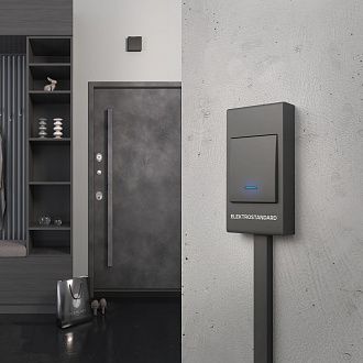 Звонок электромеханический 1M IP44 DBQ26M WM черный Elektrostandard