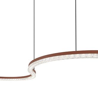 Подвесной светильник 84,6*124,5*-150 см, *LED, 65W, 4000K, ST-Luce Euclidics SL1018.603.01, коричневый