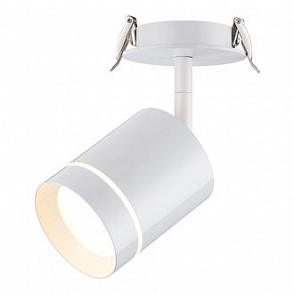 Светильник 9/8 см, 9W, 3000К, IP20, 405 Lm Novotech Arum 357687, встраиваемый светодиодный белый, теплый свет