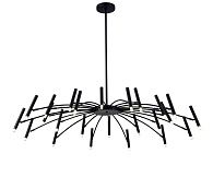 Люстра Ø1320 x H1000, мм, 24*10W (240W), BLACK (Черный) NewRgy D2122-DW-24 BLACK