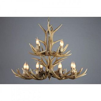 Подвесная люстра 110*170 см, 12*E14, 60W, Omnilux Omnilux 520 OML-52003-12, коричневый