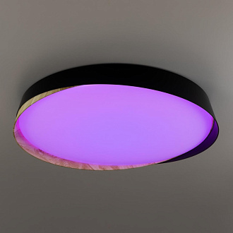 Светильник 52 см, 68W, 3000-5500K, 5800Lm, 21 м2 CL754451G BONNY Черный+Клен LED с пультом