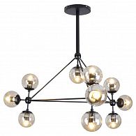Подвесная люстра Lussole Loft LSP-8164, диаметр 104 см, черный