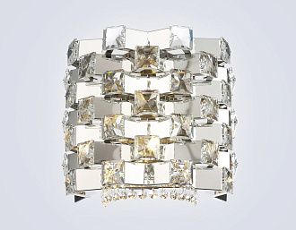 Бра с хрусталем 30*19*27- см, 2*E14*40W, K, Ambrella Light High Light LH41012, хром