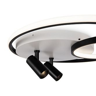 Светильник *48*-13 см, *LED*77W, 3000-7000K, Freya Прожекторы/Spotlights FR6083CL-L90WB, Бело-черный
